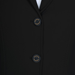 Damen-Wettkampfjacke Equestro mit geprägtem Logo Schwarz