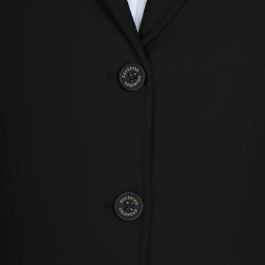 Damen-Wettkampfjacke Equestro mit geprägtem Logo Schwarz