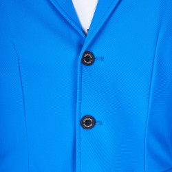 Herren-Turnierjacket Equestro x FISE mit drei Knöpfen Blau aus Savoyen