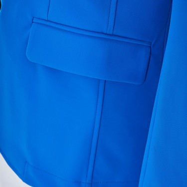 Herren-Turnierjacket Equestro x FISE mit drei Knöpfen Blau aus Savoyen