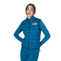Damen-Westenjacke Equestro aus Nylon Korallenblau