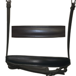 Muserolle Dressage large Flags & Cup Noir