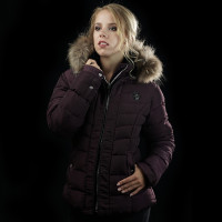 Damenparka RAUMA Flags & Cup Pflaume