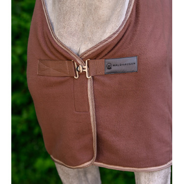 Waldhausen Polarfleece-Decke Economic mit Kreuzgurten Mokka Braun