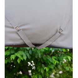Waldhausen Polarfleece-Decke Economic mit Kreuzgurten Silbergrau