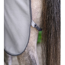 Waldhausen Polarfleece-Decke Economic mit Kreuzgurten Silbergrau