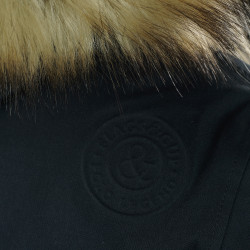 Wasserdichter Damenparka HAMINA Flags & Cup Marineblau