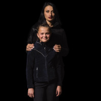 Kinder-Fleecepullover ABITIBI Flags & Cup Marineblau