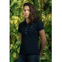 Damen-Poloshirt COATA Flags & Cup Marineblau