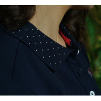 Damen-Poloshirt COATA Flags & Cup Marineblau