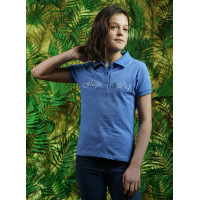 Kinder-Poloshirt HEREDIA Flags & Cup Provence Blau Kinder-Poloshirt HEREDIA Flags & Cup Provence Blau