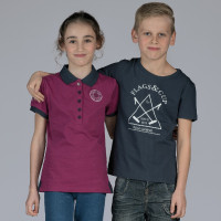 Polo enfant CALI Flags & Cup Bleu marine