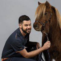 Herren-Poloshirt MEXICO Flags & Cup Marineblau