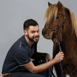 Herren-Poloshirt MEXICO Flags & Cup Marineblau