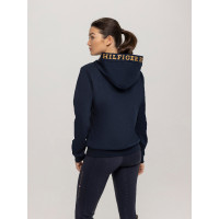 Damen-Hoodie Tommy Hilfiger Equestrian Colorado Logo Wüstenhimmel Blau