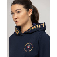 Damen-Hoodie Tommy Hilfiger Equestrian Colorado Logo Wüstenhimmel Blau