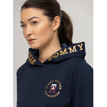 Damen-Hoodie Tommy Hilfiger Equestrian Colorado Logo Wüstenhimmel Blau Damen-Hoodie Tommy Hilfiger Equestrian Colorado Logo Wüstenhimmel Blau