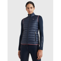Leichte ärmellose Damenweste Tommy Hilfiger Equestrian aus recycelter Daune Wüstenhimmel Blau Leichte ärmellose Damenweste Tommy Hilfiger Equestrian aus recycelter Daune Wüstenhimmel Blau