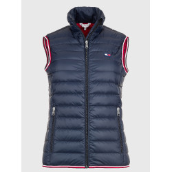 Leichte ärmellose Damenweste Tommy Hilfiger Equestrian aus recycelter Daune Wüstenhimmel Blau Leichte ärmellose Damenweste Tommy Hilfiger Equestrian aus recycelter Daune Wüstenhimmel Blau