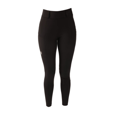 Damen-Reitleggings Kentucky Classic Full Grip Schwarz