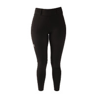 Damenreitleggings Kentucky Classic mit Kniegrip Schwarz