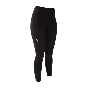 Damenreitleggings Kentucky Classic mit Kniegrip Schwarz