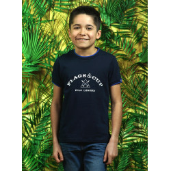 T-shirt enfant COTO Flags & Cup Bleu marine T-shirt enfant COTO Flags & Cup Bleu marine