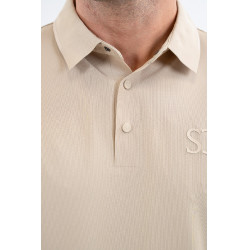 Polo SG x Harcour Nino homme Leinen Beige Polo SG x Harcour Nino homme Leinen Beige
