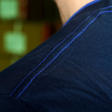 Herren-T-Shirt TIAPARO Flags & Cup Marineblau