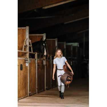 Polo Equithème Elodia Weiß Wei&szlig;