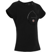 Kinder-T-Shirt EQUITHÈME „Claire“ Schwarz