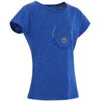 Kinder-T-Shirt EQUITHÈME „Claire“ Blau Monaco