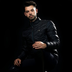 Leichte Herrenjacke RESO Flags & Cup Marineblau