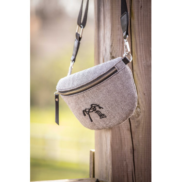 Gürteltasche Pénélope Chevron Schwarz