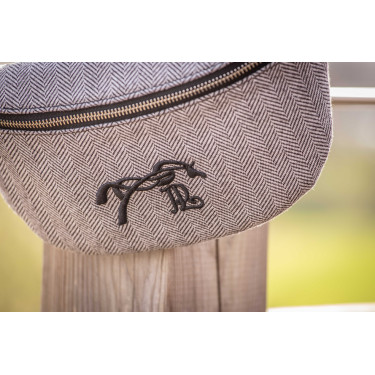 Gürteltasche Pénélope Chevron Schwarz