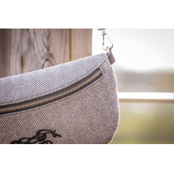 Gürteltasche Pénélope Chevron Schwarz
