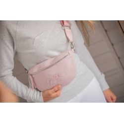 Gürteltasche Pénélope Chevron Pink Rosa