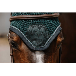 Fliegenhaube Equithème Brocart Dunkelgrün Grün Fliegenhaube Equithème Brocart Dunkelgrün Grün