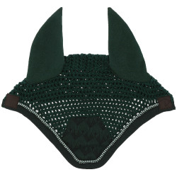 Fliegenhaube Equithème Brocart Dunkelgrün Grün Fliegenhaube Equithème Brocart Dunkelgrün Grün