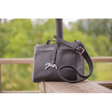 Pénélope Pablito Tasche großes Modell Zickzackmuster / Schwarz