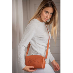 Pénélope Laly Gold Tasche Gold / Cognac Braun