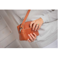 Pénélope Laly Gold Tasche Gold / Cognac Braun