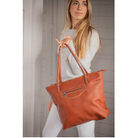 Pénélope Toti Tasche Cognac Braun