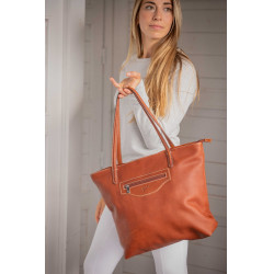 Pénélope Toti Tasche Cognac Braun