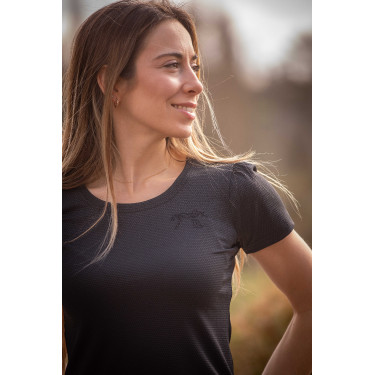 T-Shirt Pénélope Techty Kurzarm Grau T-Shirt Pénélope Techty Kurzarm Grau