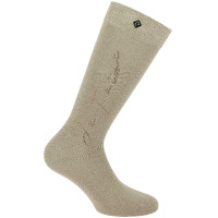 Socken Ich liebe dich Equithème Cassis Beige