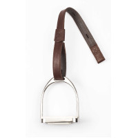 Bates Steigbügelriemen Leder/Synthetik mit Haken