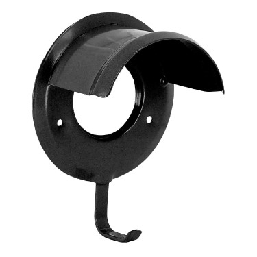 Kunststoffummantelter Zaumzeughalter Schwarz