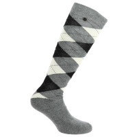 Equithème Argyle Damen Socken Grau / Ecru