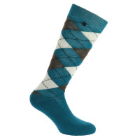 Equithème Argyle Damen Socken Saphir / Ecru Blau